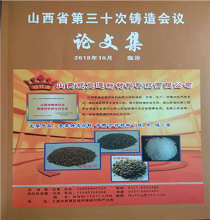 華光科技張新平總經(jīng)理的論文被收錄在鑄造會議論文集